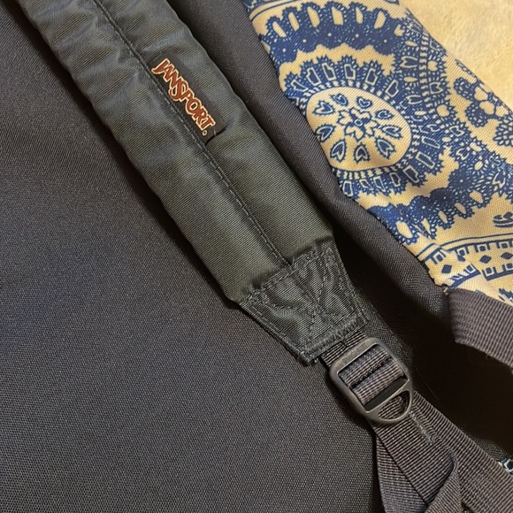 Jansport backpack Navy blue pattern - Picture 3 of 5